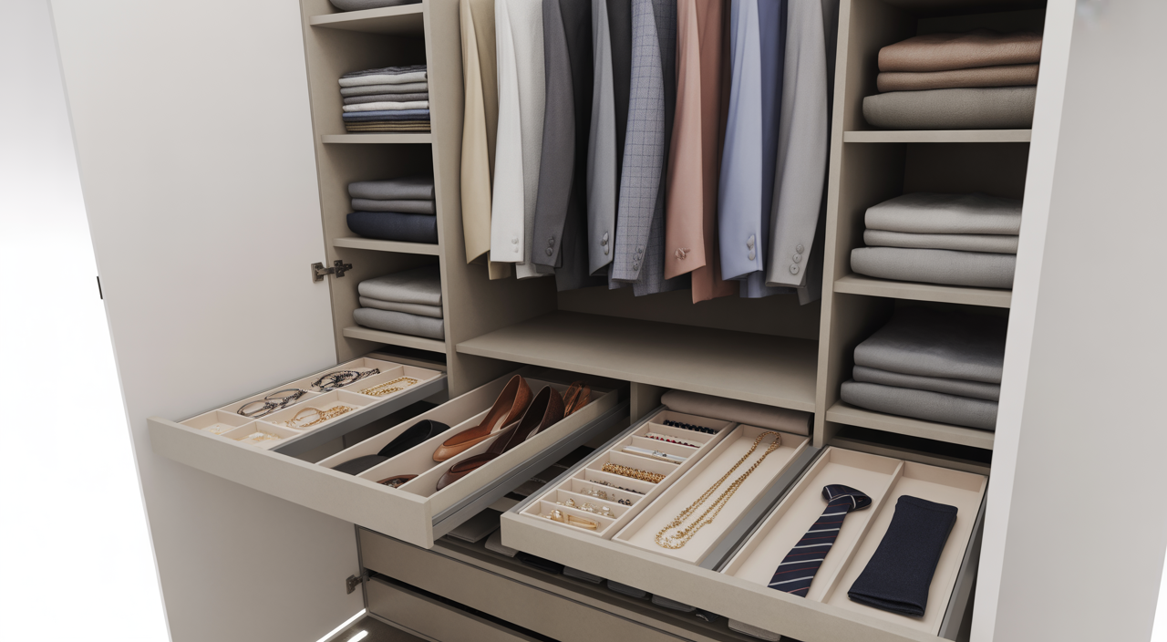 Luxurious Bespoke Walk-In Wardrobe Interior