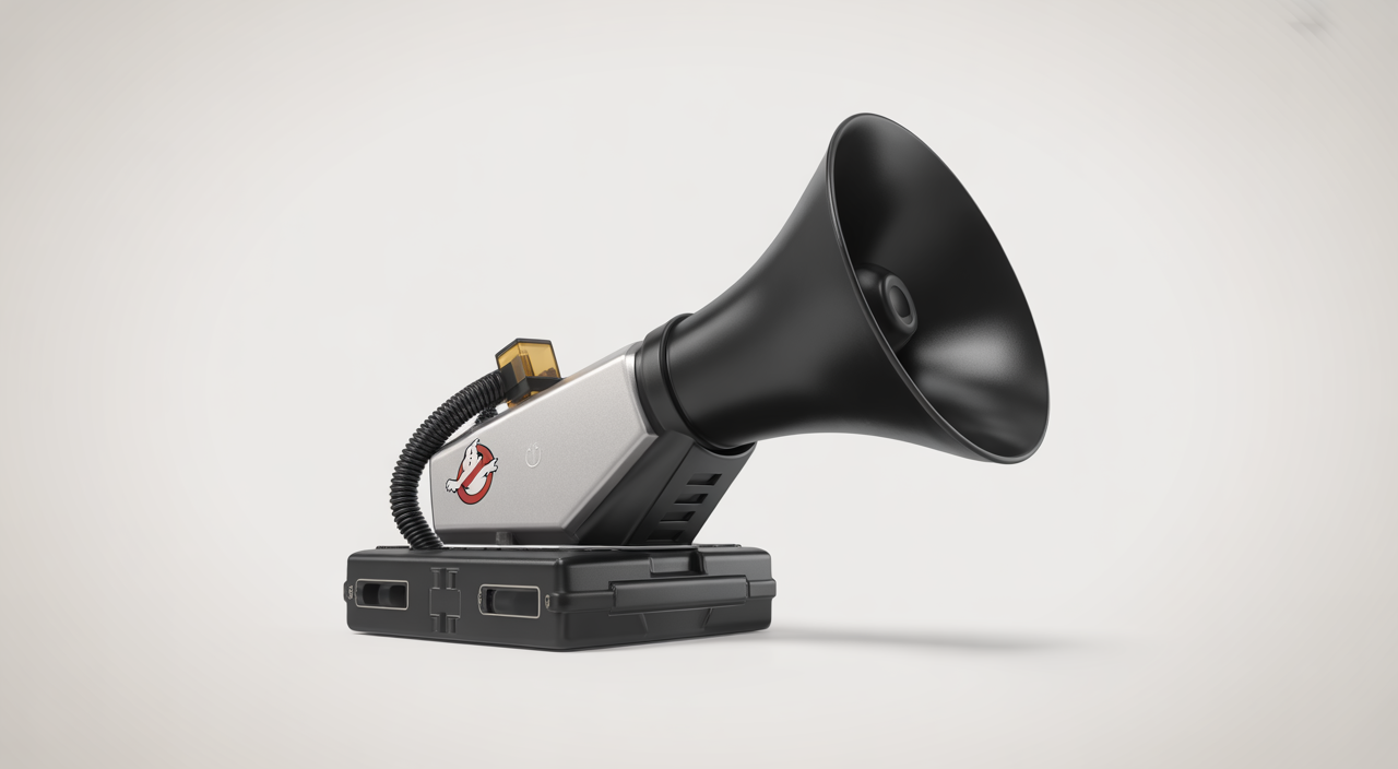 Ghostbusters-style siren installed on a car